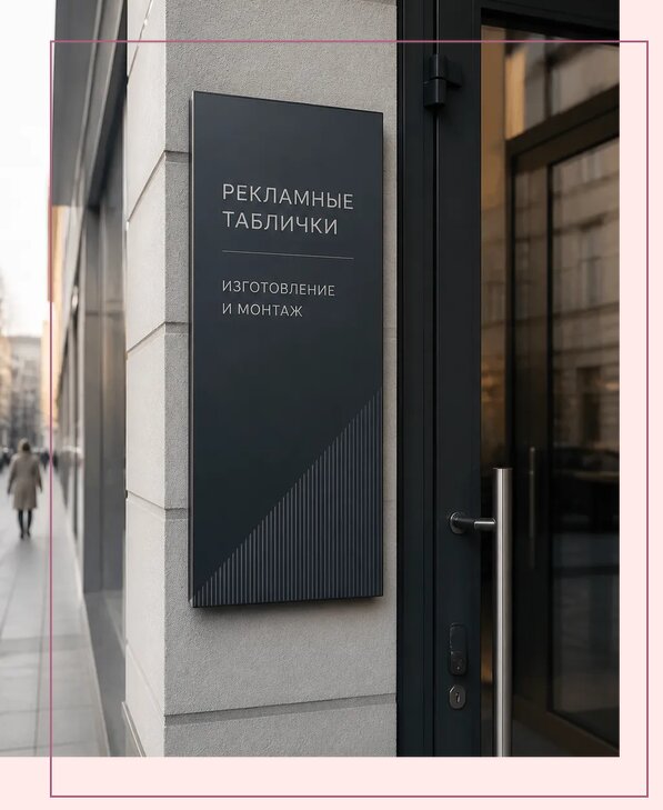 Рекламные таблички в Ртищеве по цене от 4597 р. | Аванза-Ртщ