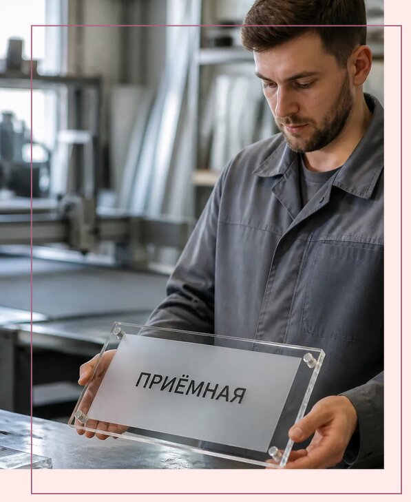 Таблички из оргстекла на заказ в Ртищеве от 3984 р. | Аванза-Ртщ