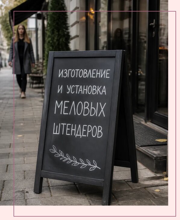 Меловые штендеры в Ртищеве по цене от 6640 р. | Аванза-Ртщ